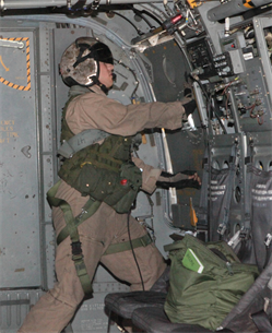 Marine Medium Tiltrotor Training Squadron 204 conducted flight training, May 3. VMMT-204 is responsible for training all Marine MV-22B Osprey pilots and crew chiefs. During this flight, the instructors guided the students through multiple scenarios including aerial maneuvers and confined area landings.